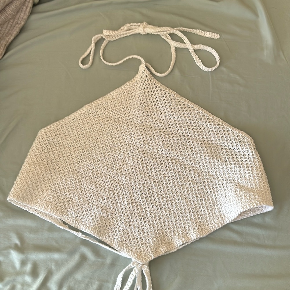 White halter top!